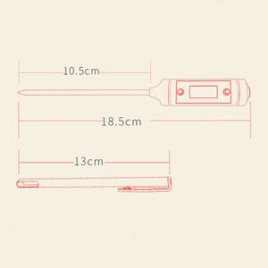 Household Baby Food Temperature Use for <strong>Babe</strong> Water and Cooking LCD Digital Thermometer - Product Image 6