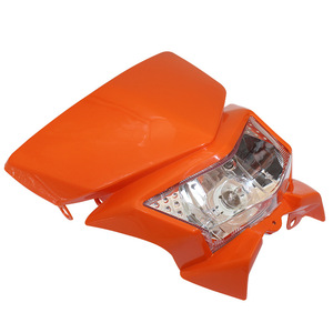 ZUQING ฝาครอบไฟหน้ารถจักรยานยนต์ HL105 ดีไซน์หน้าผีสีส้มสำหรับคาวาซากิ เคแอลเอ๊กซ์ เจิ้งหลินจักรยานออฟโรด - Product Image 3