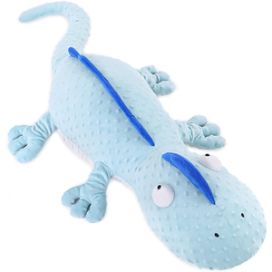 Peluche Geco Realistico 40 Cm - Giocattolo Morbido A Forma Di Rettile Dell'Isola Dei Cavalli, Simulazione Animale Selvatico Per Bambini, Regalo Di Compleanno Verde