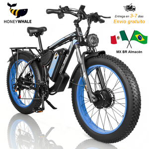 Vélo de montagne électrique pour adultes HONEYWHALE BK08, 21 vitesses, 1050W, double <span class=keywords><strong>moteur</strong></span>, 55KM/H, batterie 48V 23.5AH, autonomie 65KM, stock Mexique - Product Image 1