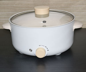 Marmite Électrique Multifonction 1000W à 2 Niveaux de Puissance, 5L, Antiadhésive, pour <span class=keywords><strong>Fondue</strong></span>, Usage Domestique, avec Support en Langue Néerlandaise, pour 2 à 6 Personnes - Product Image 3