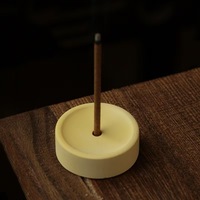 Becora Mini Porte-encens en céramique coloré portable et diffuseur d'aromathérapie en bois de santal et en bois d'agar