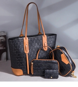 Tas Tangan Logo Kustom Grosir Set Tas Tangan <span class=keywords><strong>4</strong></span> Buah Tas Wanita Tas Desainer TERLARIS Set Tas Wanita - Product Image 4