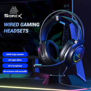 SOREX SH-01 Wired USB Gaming <strong>Headset</strong> 7.1 Surround Sound Computer Headphones with Mic for Desk Laptop - Product Image 1