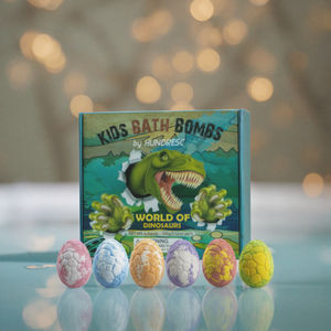 Provet Set hadiah bom mandi bola telur dinosaurus bahan alami fizza mandi beraroma Label santai - Product Image 6