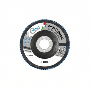 Disque à lamelles professionnel Fervi 125 mm, abrasif sans fer pour ponçage du métal - Product Image 1