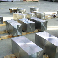 Bloc de titane en forme de cube, grade CP 1, 96 % de Ti, forgé, usiné CNC, échantillon de test pour placage, anodisation, présentation