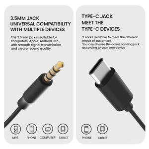 หูฟังเกมมิ่งแบบมีสาย ALOVA Open Ear คุณภาพสูง ราคาถูก ขายส่ง แบบ Type <span class=keywords><strong>C</strong></span> และ 3.5 มม. - Product Image 6