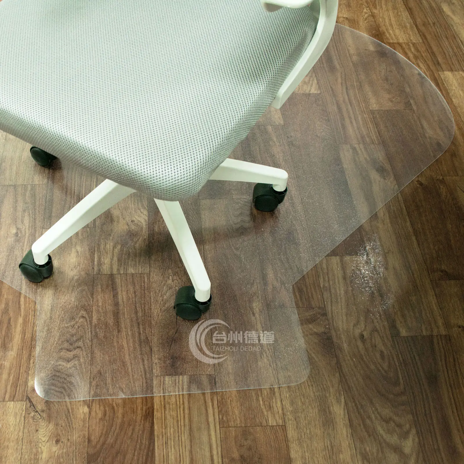PVC çivili olmayan sert zemin sandalye minderi PVC şeffaf zemin koruyucu
