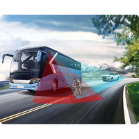 Cámara de Visión Lateral, Cámara de Punto Ciego para Espejo Retrovisor Lateral, 1080P AHD IP68, Impermeable, Visión Nocturna IR, Gran Angular, para Camiones, Autobuses y Vehículos