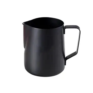 Custom Stainless Steel Black Latte Art Cappuccino Steaming Milk Pitcher for Coffee