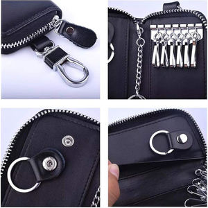 Compact Genuine Leather Short Key <b>Wallet</b> Premium Handmade Soft Grain Leather Large Capacity Daily Use <b>Men's</b> - Product Image 4