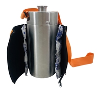 Sac de glace réglable avec bandoulière pour garder le froid dehors pour Mini Keg Cooler Jacket Black Keg Sleeve Keg Bag