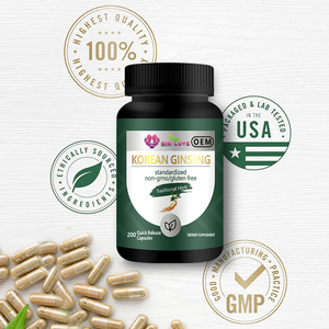 Cápsulas de Extrato de <span class=keywords><strong>Ginseng</strong></span> Vermelho Coreano Panax 2000mg de Fábrica Chinesa, Suplemento Herbal de Alta Qualidade para Aumento Masculino - Product Image 6