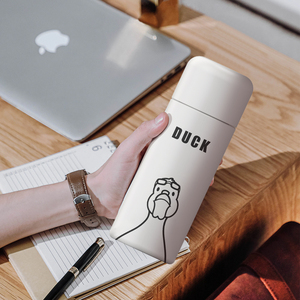 2025 Custom Logo 600ml Stainless Steel <b>Double</b> <b>Wall</b> Insulated Vacuum Coffee <b>Mug</b> Duck 3d Printed New - Product Image 5