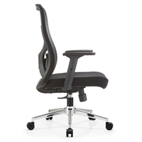 Chaise de bureau ergonomique moderne en tissu maillé de haute qualité pour les travailleurs de bureau corpulents et de grande taille avec roulettes réglables