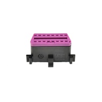 Conector OBD2 Hembra de 16 Pines 3A0 972 695 con Moldeo por Inyección, Impermeable IP66-IP67 para Puerto de Diagnóstico de Automóviles VW y Audi
