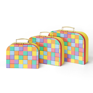 Tùy chỉnh trẻ em Đồ chơi bao bì hộp các tông vali hộp giấy Set với kim loại xử lý - Product Image 4