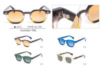 Lunettes de soleil carrées classiques rétro de haute qualité Finewell 2515, fabriquées à la main en acétate, pour la vente en gros (B2B), OEM, ODM.