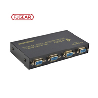 FJ-15-4CH Fjgear 4 Port sakelar VGA 1080P HD/kunci beralih empat server host berbagi satu tampilan cangkang logam