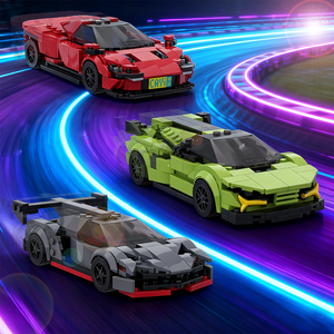 Cayi 2025 Xe Xây Dựng Khối Bộ DIY Gạch Khối Cổ Điển Racing Car Set Xe Lắp <span class=keywords><strong>R</strong></span>áp Xây Dựng Gạch Đồ Chơi Quà Tặng Cho Trẻ Em - Product Image 6