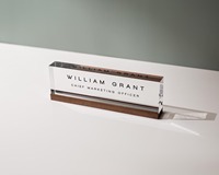 Plaque décorative de bureau personnalisée en acrylique – Citation motivante en lucite – Idée cadeau pour la pleine conscience