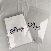 Cellophane adhésif transparent de qualité supérieure avec LOGO personnalisé plusieurs tailles paquet de t-shirt en plastique transparent fermeture à glissière pour l'expédition