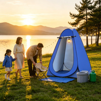 Ensemble de salle de bain portable tout-en-un pour le camping, tente de confidentialité pop-up, toilettes pliables, sac de douche solaire pour le camping, les camping-cars, la plage et les festivals