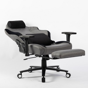 Metal <strong>Wheels</strong> with Aluminum Alloy Feet Big Size Widen Cushion Size XL Magnetic Headrest Office <strong>Gamer</strong> Gaming <strong>Chair</strong> with Footrest - Product Image 6