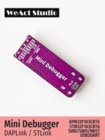 Depurador Weact STLink DAP Link ARM, Programación de Microcontroladores TIPO-C, STM32F103CBT6
