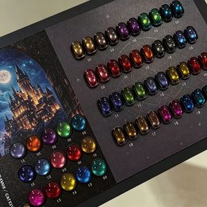 SUUSEEGEL Kit de 20 Gels UV Magnétiques Effet Œil de Chat Tarot Holographiques Néon Scintillants pour Manucure Salon Automne Hiver - Product Image 4