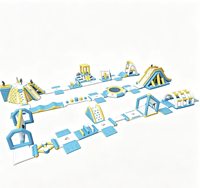 Parque Acuático Inflable GRATIS FUN BOUNCE, Material de PVC, Tamaño Personalizado, TUV, para Exteriores