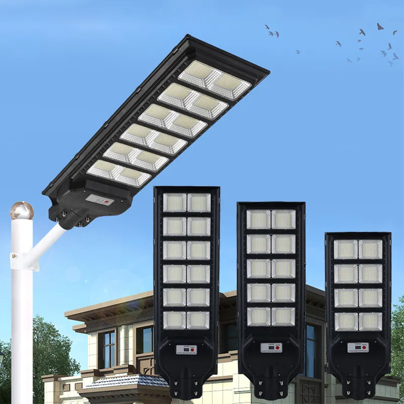 800W 1000W 1200W Ip65 Outdoor All In One Solar Street Lamp Price Integrated Housing Public Waterproof Led Solar Street Light