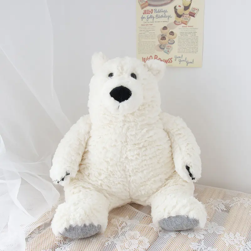 Jouet ours polaire en peluche personnalisé ours blanc en peluche jouet cadeau pour enfants cadeau d'anniversaire filles Super Kawaii blanc cadeau de Noël