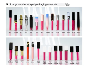 Gloss à lèvres mat brillant personnalisé avec lumière LED et miroir, avec emballage, tubes de gloss à lèvres avec lumière LED - Product Image 4