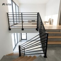 Sistem Pegangan Balkon Aluminium Lapis Bubuk Tugas Berat Grosir untuk Luar Ruangan Villa DIY Bersertifikasi TUV