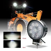 Lumière de travail LED BSG 4 pouces 27W, blanc naturel, 2000 lumens, pour voitures, camions 4x4, tracteurs, bateaux, remorques, VTT, SUV, 12-24V
