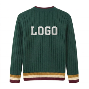 Wholesale Custom Logos High-quality V-neck Knit <b>cardigan</b> Sweaters for Schools/Colleges/Universities - Product Image 2