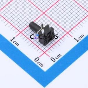 TSC08-CBW1EH8.0 Tactile Switch Through hole-3P,4.5x4.5mm Switch Single Pole Single Throw Round Button 1.8N Right Angle Insert - Product Image 2