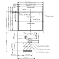 Écran LCD TFT TIANMA original de 3,5 pouces, 54 broches, TM035KDH03, avec module LCD de 3,5 pouces, prend en charge une résolution de 320x240