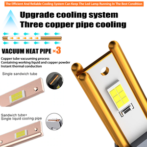 Conjunto de Faros Delanteros LED para Automóvil H4 H7 H11 55000LM para Hyundai Elantra, Ford Ranger, Honda Accord, <span class=keywords><strong>Audi</strong></span> <span class=keywords><strong>A3</strong></span> - Product Image 3