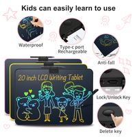 Mémo électronique Doodle tablette écriture couleur grand écran en gros conseil éducatif dessin numérique LCD tablette de dessin pour enfants