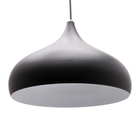 Suspension LED moderne nordique E27 en acier noir Long lustre suspendu 3000K Température de couleur créative pour chambre Restaurant