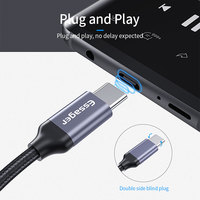 Câble adaptateur Essager 2021 E01 Type C vers prise jack 3,5 mm AUX pour Huawei P30 P20 Pro Xiaomi Mi USB C vers convertisseur audio pour écouteurs 3,5 mm