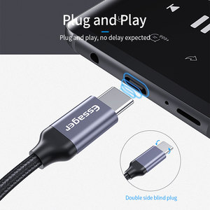 Câble adaptateur Essager 2021 E01 Type C vers prise jack 3,5 mm AUX pour <span class=keywords><strong>Huawei</strong></span> P30 <span class=keywords><strong>P20</strong></span> Pro Xiaomi Mi USB C vers convertisseur audio pour écouteurs 3,5 mm - Product Image 5