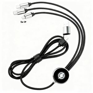 Promotional Gift Custom Glow Logo Light up Multi Ports Phone Usb 3 in 1 Led <b>Charging</b> <b>Cable</b> - Product Image 1