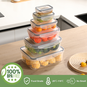 Nhựa kín thực phẩm lưu trữ <span class=keywords><strong>container</strong></span> với nắp tủ đông an toàn nhà bếp Organizer Dispenser cho khô ngũ cốc đồ ăn nhẹ đựng thức ăn thực phẩm - Product Image 3