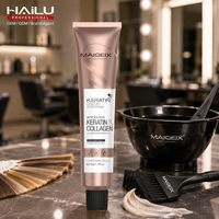 Crème colorante pour cheveux semi-permanente verte à l'orange professionnelle 100 ml pour usage domestique ou en salon Certifiée avec MSDS Échantillon gratuit