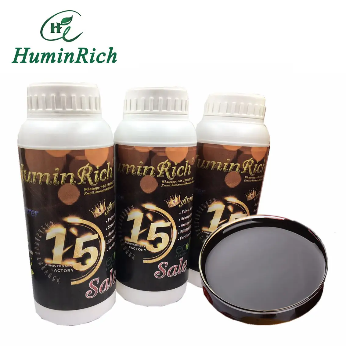 Huminrich Liplus SH9002H-2 Pupuk Organik Humat Fulvat Asam Asam Amino Cair Canggih Nutrisi untuk Rumah Kaca Pertanian