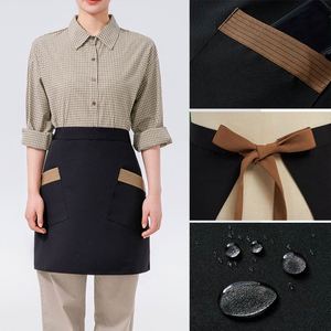 Tablier de cuisine en toile imperméable et anti-taches, personnalisable avec logo, pour la maison et la cuisine, vente en gros usine - Product Image 2
